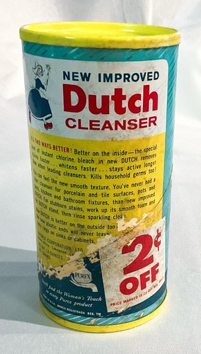 Vintage Purex SEALED Dutch Cleanser Soap Powder Stage TV Prop USA New Old Stock - Picture 4 of 7
