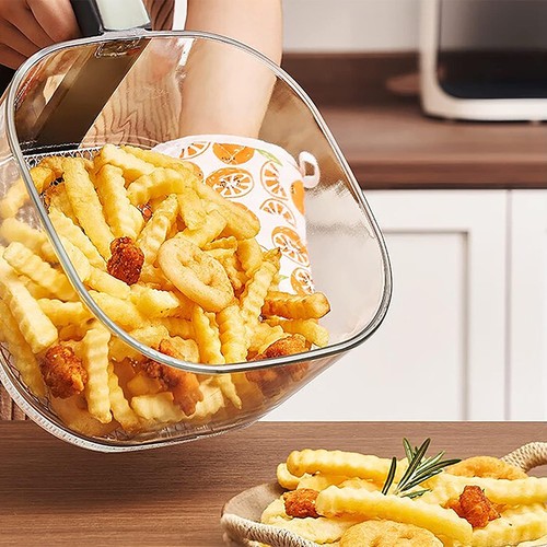 Heißluftfritteuse 5L mit Glas Sichtfenster berührungsempfindlich 1350W Digital - Bild 7 von 11