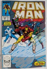 Iron Man #240 Direct Edition 1989 Marvel Comics F+ Sleeve & Board