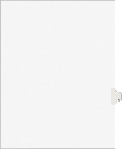 Individual Legal Exhibit Avery(R) Style Dividers R Side Tab 8.5x11in 25 Sets/PK