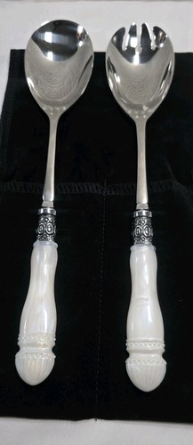 Southern Living At Home Camden Collection Salad Server Fork Spork Spoon Pearl - Picture 2 of 13