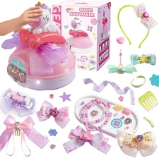 DIY Bow Maker Kit for Girls - Creative Hair Bow & Jewelry Craft Set