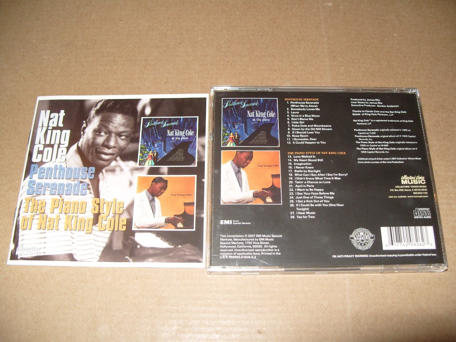 Nat King Cole -Penthouse Serenade/Piano Style Of  The (2007) CD + INLAYS EX+(R3)