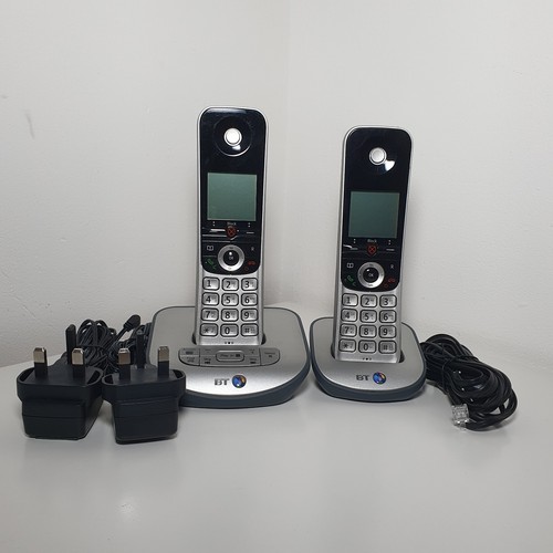 BT Advanced Z Twin Digital Cordless Phone Call Blocker Silver PAT Tested - Zdjęcie 3 z 9