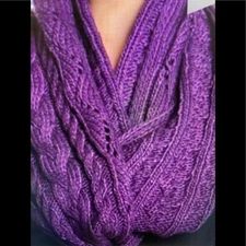 NWT Michael Michael Kors purple infinity scarf