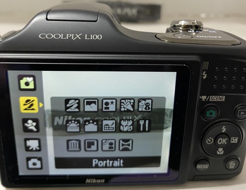 Nikon Coolpix L100 Digital Camera 10MP 15x Optical Zoom VR Black Tested Working - Picture 5 of 15