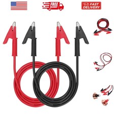 Dual Ended Crocodile Alligator Clips, 15A Lead Wire Cable with Insulators Cl...