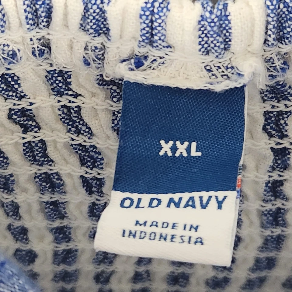 Mono de verano Old Navy para mujer 2XL mezcla de lino a rayas bolsillos ajustados Foto 3 de 4