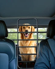 Dog Car Barrier Metal Adjustable Vehicle Pet Barrier Universal-Fit Car Divider