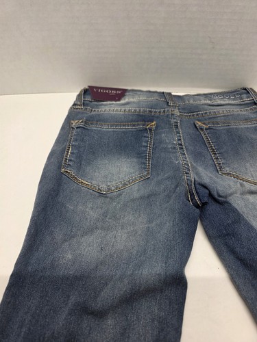 VIGOSS JEANS GIRLS Cuffed Capri SIZE 7 NEW WITH TAGS EMBROIDERED FLORAL DESIGN - Picture 9 of 15