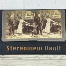 Consternation Stereoview Underwood & Underwood No. 4 1901