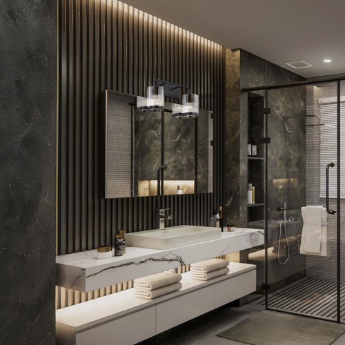 Designers Fountain D335M-2B-MB Aspen LED 16 inch Matte Black Vanity Wall Light - Picture 9 of 11