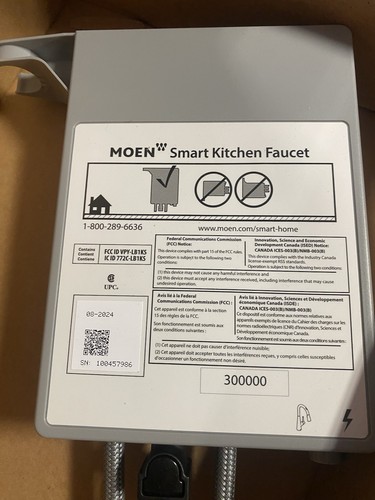 Genuine OEM Moen 201311 Infrared Sensor Control Box For Smart Kitchen Faucet