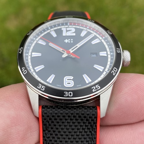 Christopher Ward C7 Rapide Swiss Quartz Watch Black Red 42mm - Picture 5 of 19