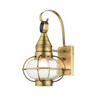 Livex Lighting 26901 Newburyport 15" Tall Outdoor Wall Sconce - Brass