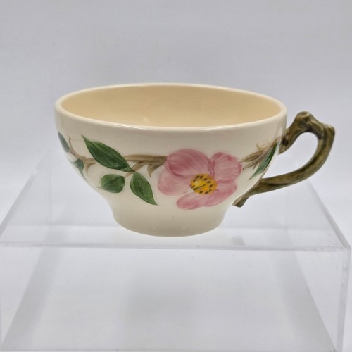 Franciscan Desert Rose Set of 4 Flat Tea Cup Saucer Set Hand Decorated Pink Rose - Picture 9 of 12