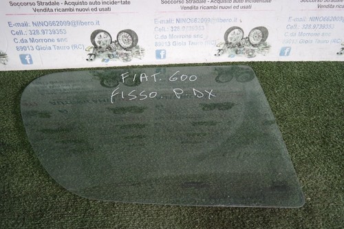VETRO POSTERIORE DESTRO DX PER FIAT 600 1998-2010 FISSO - Imagen 2 de 6