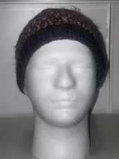 BLACK & RED CAP BEANIE SLOUCHY