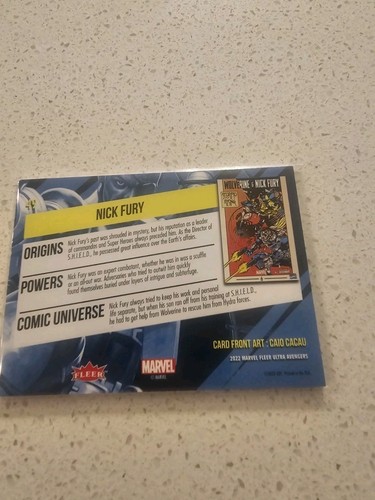 Marvel Fleer Ultra 2022 Avengers Nick Fury #49 Crisp/Clean/Mint Condition - Picture 2 of 2