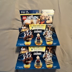 2 (TWO) Lego The Goonies Dimensions Level Pack 71267 Sloth Pirate Ship Organ