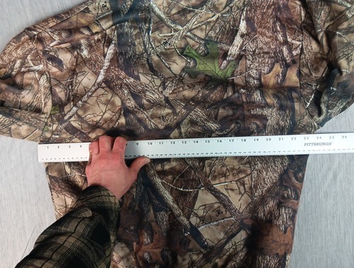 True Timber Sweatshirt Mens Medium Camo Fleece Lined Hoodie Hunting Full Zip - Picture 12 of 21