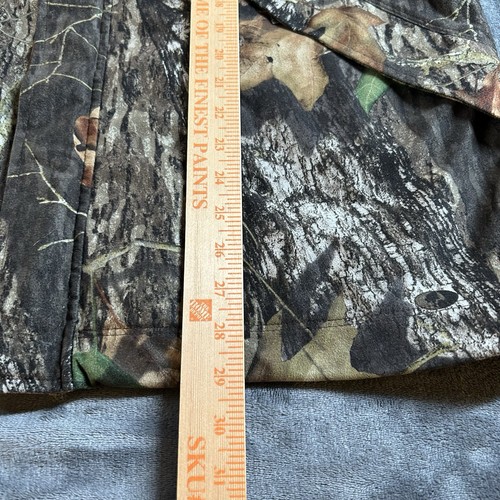 Gamehide Hunting Jacket Mens Large Green Brown Camo Outdoor Hooded Mossy Oak - Picture 10 of 11