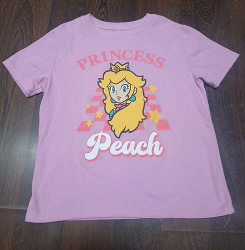 Camiseta Super Mario Princesa Melocotón Niñas Talla Grande 10/12