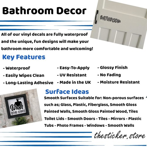 Calcomanía de letrero de puerta de inodoro divertido dama en el baño - pegatina de baño - inodoro - baño - Imagen 4 de 10
