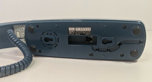 VTG Dark Blue Wall Phone Push Button Telko 703 Thin Great Color - Picture 7 of 10