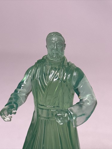 Figura transparente Kenner 4"" mini 1997 Star Wars Obi-Wan Kenobi Ben verde LFL - Imagen 7 de 10