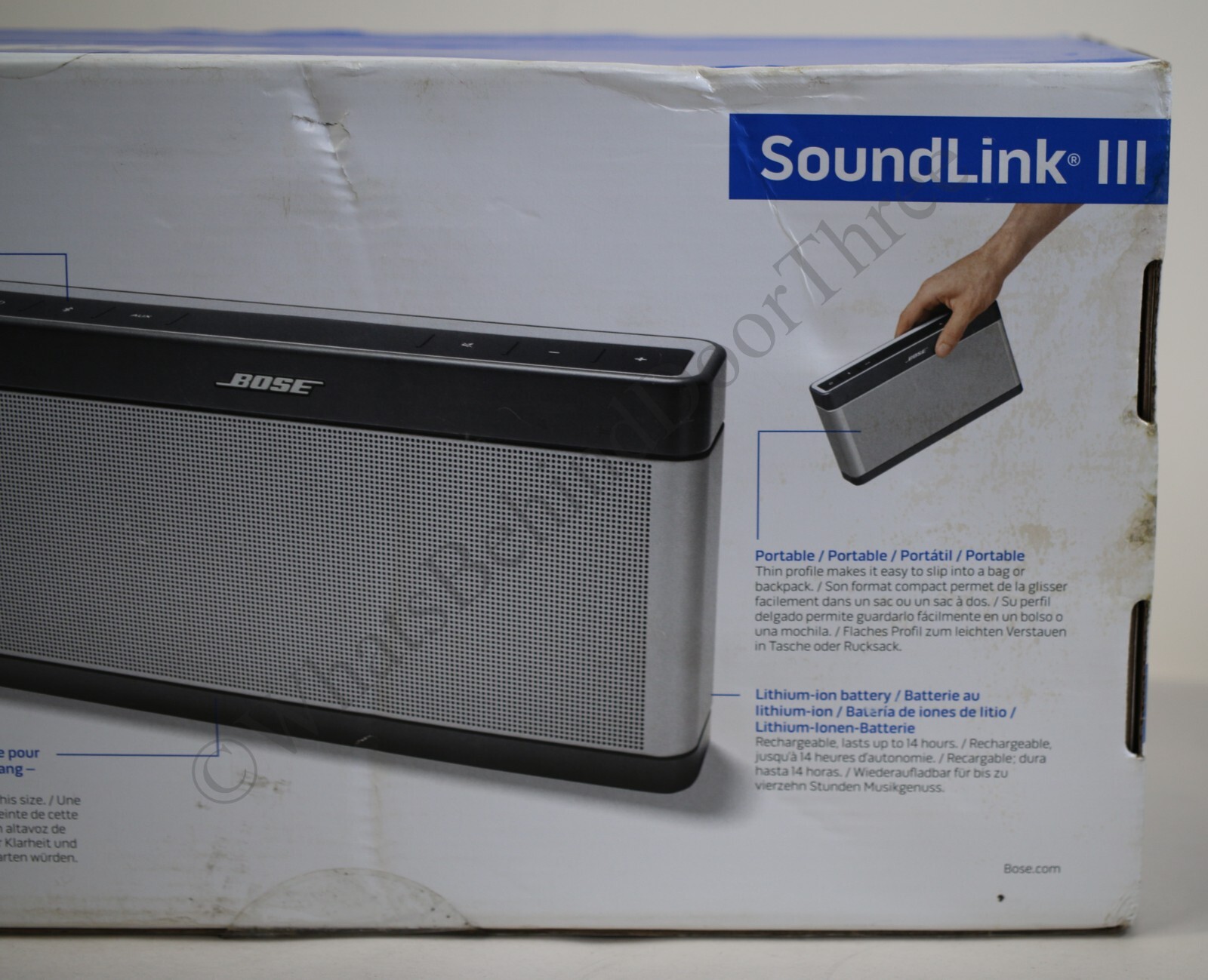 Bose SoundLink III 369946-1300 Wireless Bluetooth Mobile Speaker Black - Sealed! Bose SoundLink III 369946-1300 Wireless Bluetooth Mobile Speaker Black - Sealed!