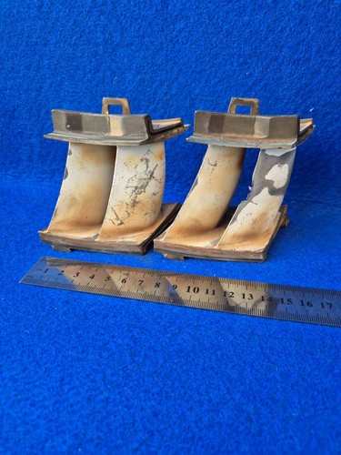 Aircraft Turbine Engine 2-Blade Segment w/Film Cooling Holes x2 for Collectors. - Picture 2 of 12
