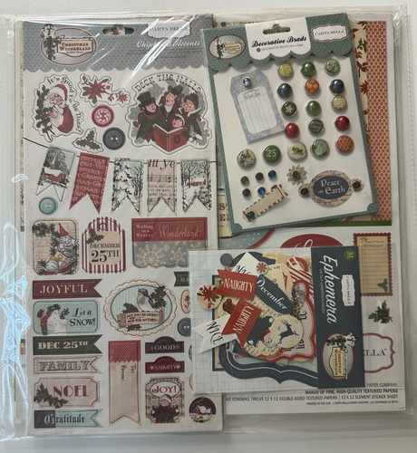 Carta Bella 12 x 12 Scrapbook Kit-Variations-Practically Perfect, Snow Fun, More - Picture 19 of 42