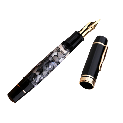 Majohn P139 Piston Fountain Pen #6 #8 EF/F/M Nib Brass Piston Gift Pen GrayP0Mr - Picture 9 of 10
