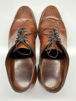 Allen Edmonds Fairfax Walnut Whole Cut Brogue Oxford Dress 