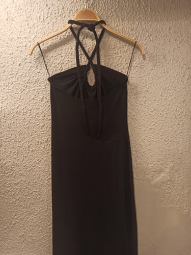 PROENZA SCHOULER WHITE LABEL HALTER KNIT JERSEY DRESS BLACK size  Small NEW !! - Picture 6 of 8