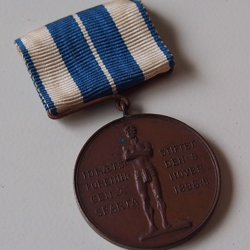 DINAMARCA. 1927. MEDALLA DEPORTIVA de bronce antigua. PARA IDENTIFICAR. 27 mm - Imagen 3 de 9