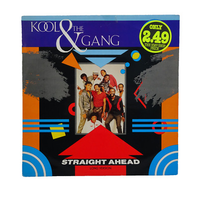 KOOL & THE GANG 12'' STRAIGHT AHEAD LONG VERSION UK PRESSING DEX 15 VG+/G+