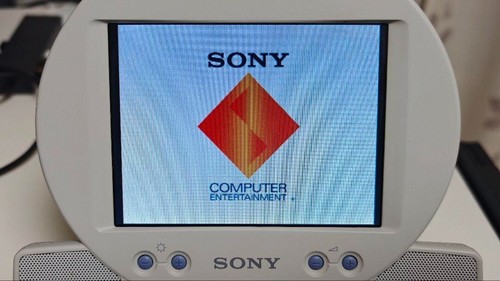 Sony PS1 Playstation PS One Combo Console Portable LCD Screen Used From Japan - Picture 8 of 9
