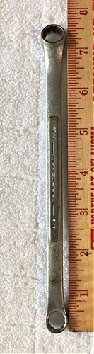 "Llave de extremo de caja doble offset vintage Craftsman forjada en EE. UU. 3/8"" X 7/16" - Imagen 5 de 5