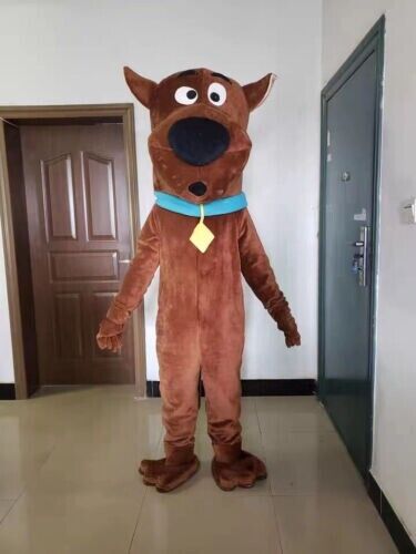 Scooby-doo dog brown character fancy dress Cartoon Mascot Costume Adult Suit - Picture 1 of 7