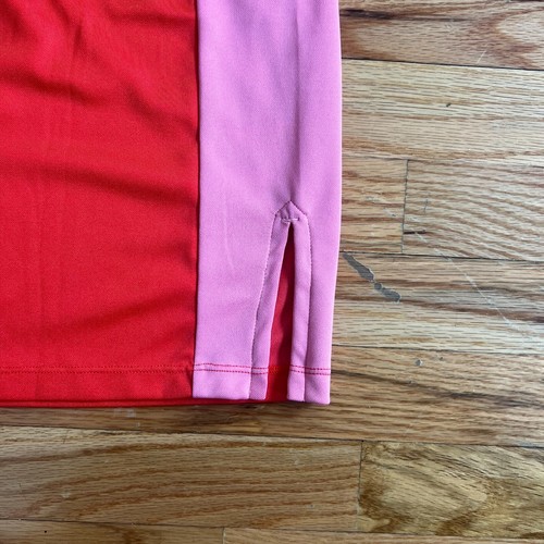 Vestido de golf J.Lindeberg Lana TX Jaquard para mujer M atletismo elástico rojo rosa - Imagen 5 de 6