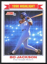 1991 Score #420 Bo Jackson