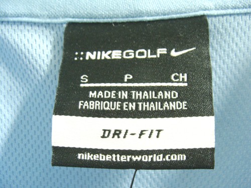 *NWT* Nike Golf Dri-Fit 267020 Men's Polo Shirt Stay Cool Light Blue Small - Picture 5 of 8