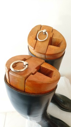 Bottes (neuves) cavalerie Cuir "Noir" - CHESNOT Bottier PARIS --- T.41 - Imagen 4 de 7