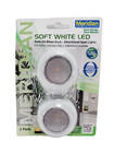 Meridian Soft White LED Auto On When Dark Directional Spot Lights 2 Pack 10235
