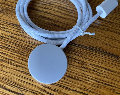 genuine APPLE Magnetic Watch Fast Charger USB-C Braided White Charging Cable - Photo 5 sur 5