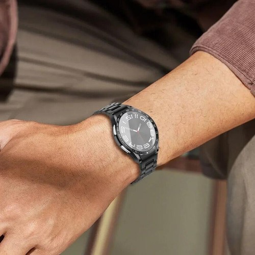 4in1 Mod Fr Samsung Galaxy Watch Ultra 7 6 5 4 Metal Bezel Frame Film Steel Band - Picture 15 of 27