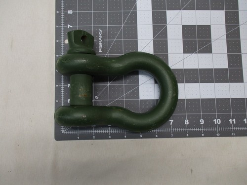 (1) VEHICLE SHACKLE USGI MILITARY OD GREEN WLL 9.5 TON DM 1-1/8 SCREW PIN ANCHOR - Picture 3 of 11