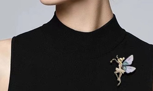Broche de estrás bailarina de hadas ~ regalo de joyas de cumpleaños o Navidad - Imagen 4 de 4